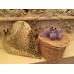 Autumn Gold Creamy White Wicker Willow Heart Shape Cremation Ashes Urn – Eternal Bow Lilac Petal